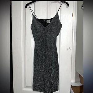 Dark grey sparkly minidress